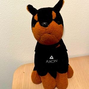 Doberman Stuffed Animal with Bulletproof Vest